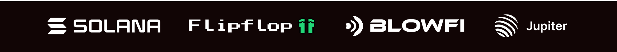 Partners: Solana, Flipflop, BLOWFI, Jupiter